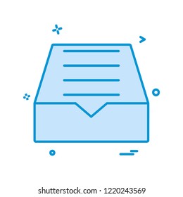 mail box icon design vector