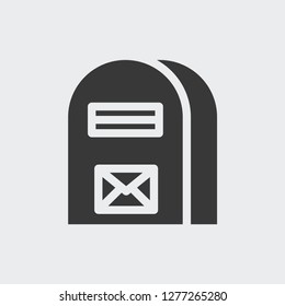 Mail box icon isolated on background. Postage symbol modern, simple, vector, icon for website design, mobile app, ui. Vector Illustration