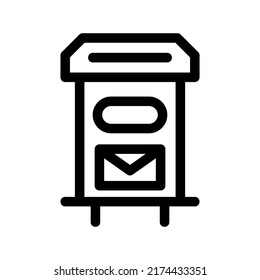 mail box icon or logo isolated sign symbol vector illustration - high quality black style vector icons
