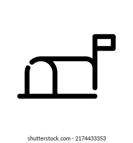 mail box icon or logo isolated sign symbol vector illustration - high quality black style vector icons
