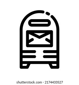 mail box icon or logo isolated sign symbol vector illustration - high quality black style vector icons
