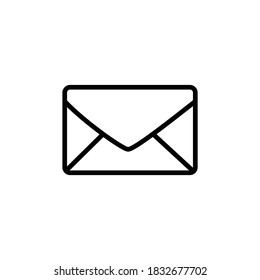 Mail box icon. Message send sign vector 