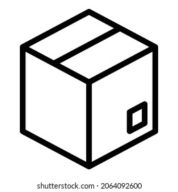 Mail box icon. Outline mail box vector icon for web design isolated on white background