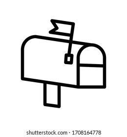 Design-Vorlage für das Postfach-Symbol Vektorillustration