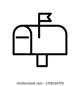 Mail box icon vector design template
