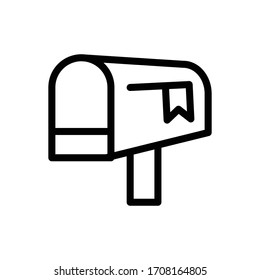 Mail box icon vector design template