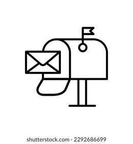Mail box icon vector design template