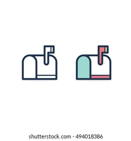 Mail box icon vector, mail, email icon