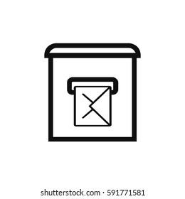 mail box icon vector illustration