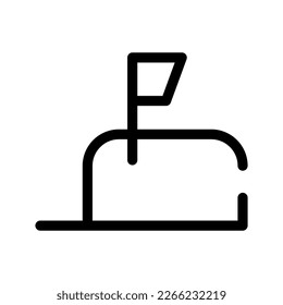 Mail Box Icon Vector Symbol Design Illustration
