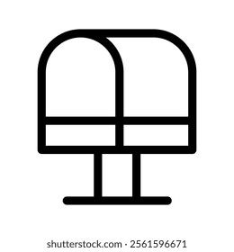 Mail Box Icon Vector Symbol Design Illustration