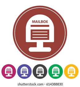 Mail Box Icon.Vector Illustration
