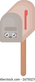 Cuadro de correo, ilustración, vector en fondo blanco.