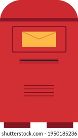 Cuadro de correo, ilustración, vector sobre fondo blanco.