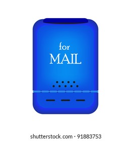 Mail box isolated on white. Vector illustration