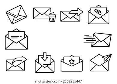 Mail Box Logo Icon Vector Illustration for Modern Communication Designs.