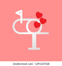 mail box with love icon