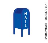 Mail Box, Post Box, US Mail Box, Letter Box Vector Illustration Background