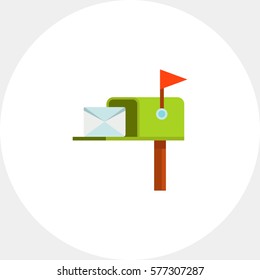 Mail Box Post Vector Icon