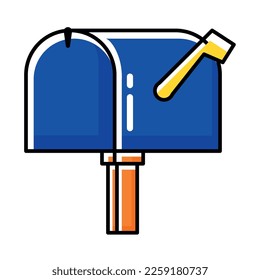 icono de servicio postal de buzón de correo