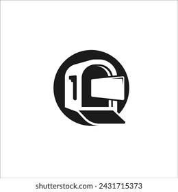 mail box silhouette vector element