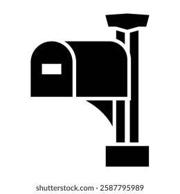 Mail Box Vector Glyph Icon Vector Design