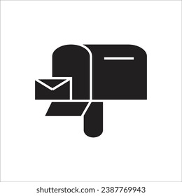 mail box vector icon line new