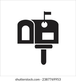 mail box vector icon line new