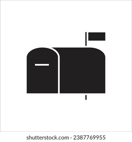 línea de icono de vector de cuadro de correo nueva