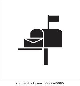 mail box vector icon line new