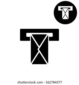 Mail box  - white vector icon