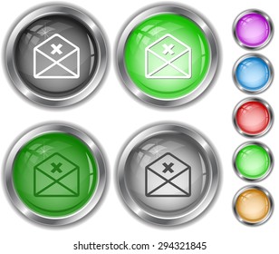 mail cancel. Internet buttons.