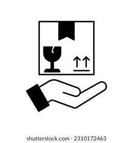 Mail care  Glyph Vector Icon that can easily edit or modify

