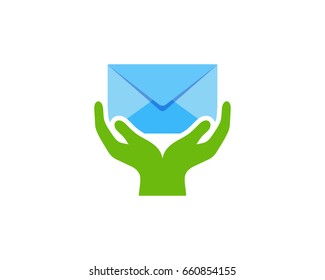 Mail Care Icon Logo Design Element