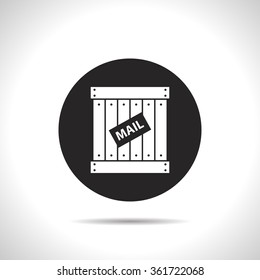 mail cargo vector icon