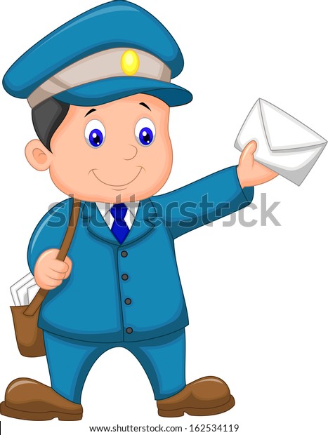 Mail Carrier Bag Letter Stock Vector (Royalty Free) 162534119