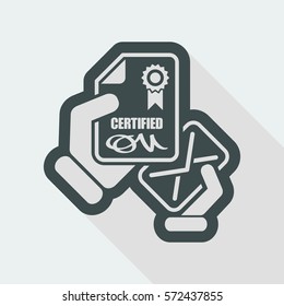 Mail with certification document