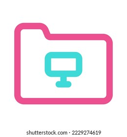 Mail Chat Folder Icon Two Tone