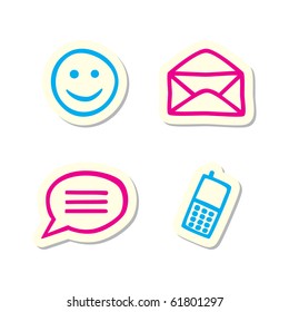 Mail and Chat Icons