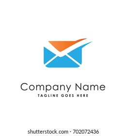 mail check logo template