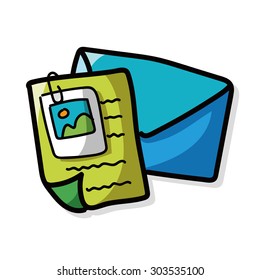 mail color doodle
