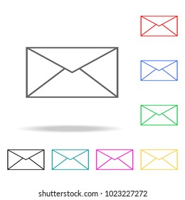 Mail colored icons. Element of logistic multi colored icon for mobile concept and web apps. Thin line icon for website design and development, app development. Premium icon on white background