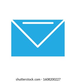 Mail with colour outline icon vector illustration logo template for many purpose 