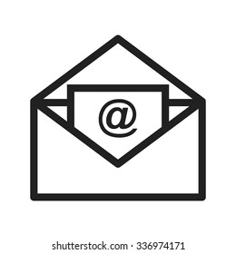 Mail, communication, inbox icon vector image.Can also be used for office. Suitable for mobile apps, web apps and print media. 