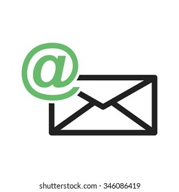 Mail, communication, inbox icon vector image.Can also be used for IT and communication. Suitable for mobile apps, web apps and print media. 