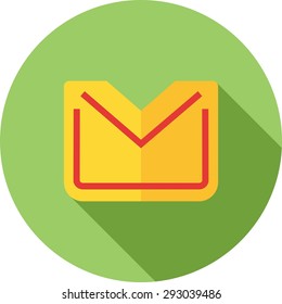Mail, communication, letter icon vector image.Can also be used for email, communication and messaging. Suitable for mobile apps, web apps and print media. 