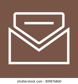 Mail, communication, letter icon vector image.Can also be used for email, communication and messaging. Suitable for mobile apps, web apps and print media. 