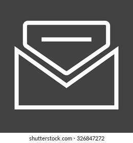Mail, communication, letter icon vector image.Can also be used for email, communication and messaging. Suitable for mobile apps, web apps and print media. 