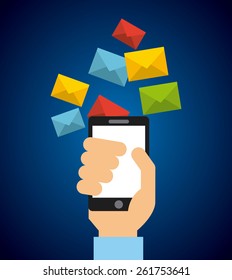 mail concept design, vector illustration eps10 graphic 