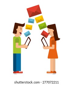 mail concept design, vector illustration eps10 graphic 